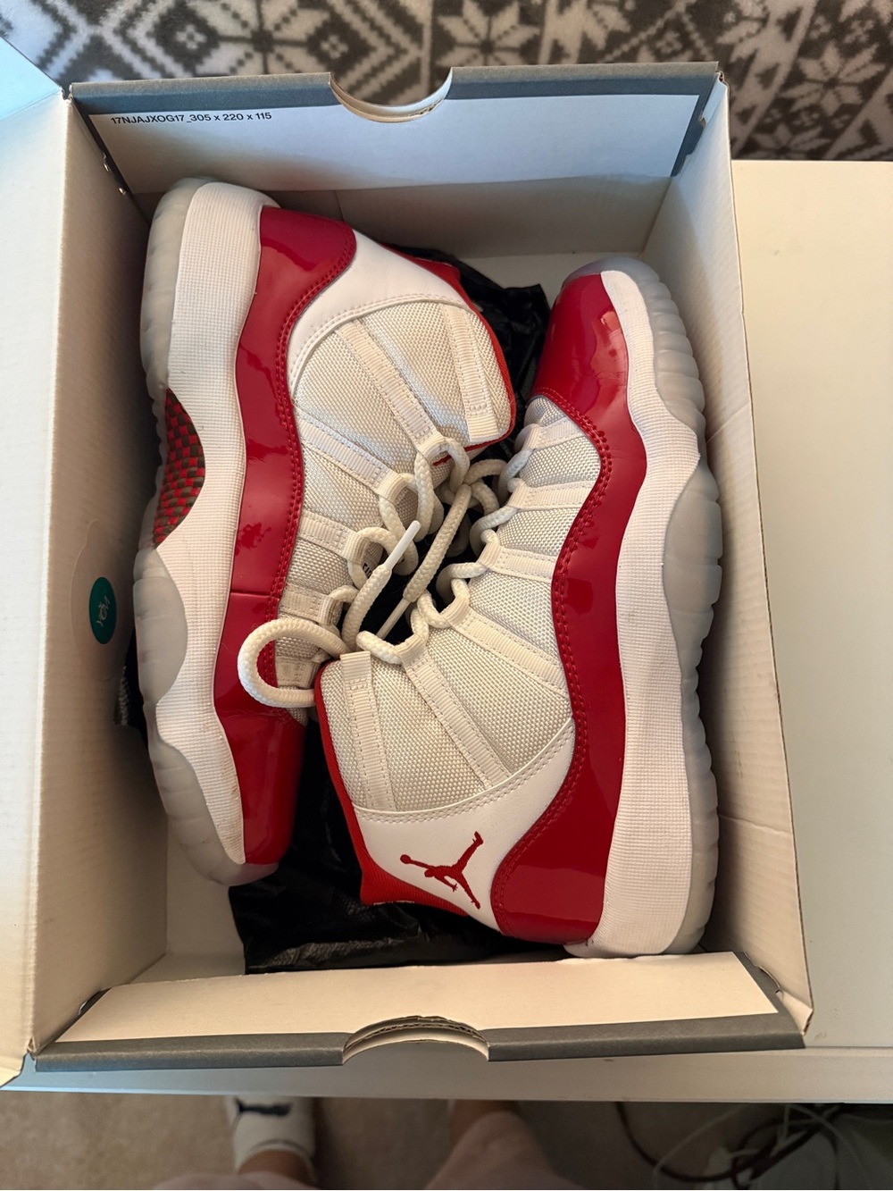 Jordan Kids' Retro 11 Low - White/Red